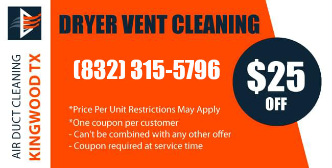 Coupon Dryer Vent Cleaning Service Kingwood TX